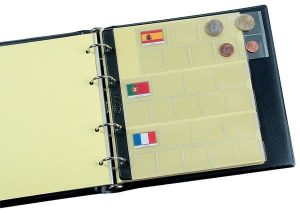 Álbum Pardo para colección monedas euro azul incluye 5 fundas ref. 170367