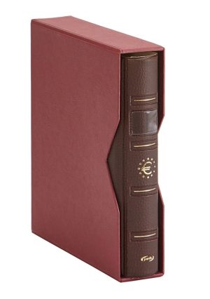 Álbum Pardo para colección monedas euro burdeos ref. 170005