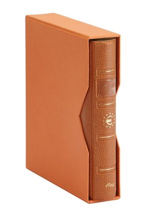 Álbum Pardo para colección monedas euro marrón ref. 170006