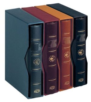 Álbum Pardo para colección monedas euro negro ref. 170001