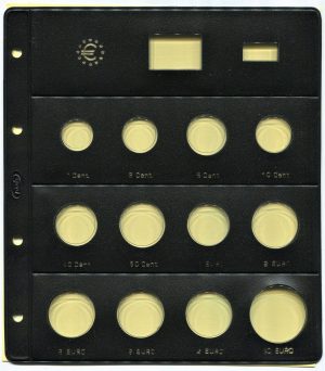 Funda Pardo monedas euro 12 alojamientos claraboya (2+2+2+40) ref. 179300