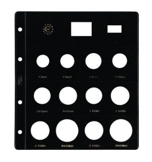 Funda Pardo monedas euro 12 alojamientos claraboya (2+40+2+40) ref. 179100