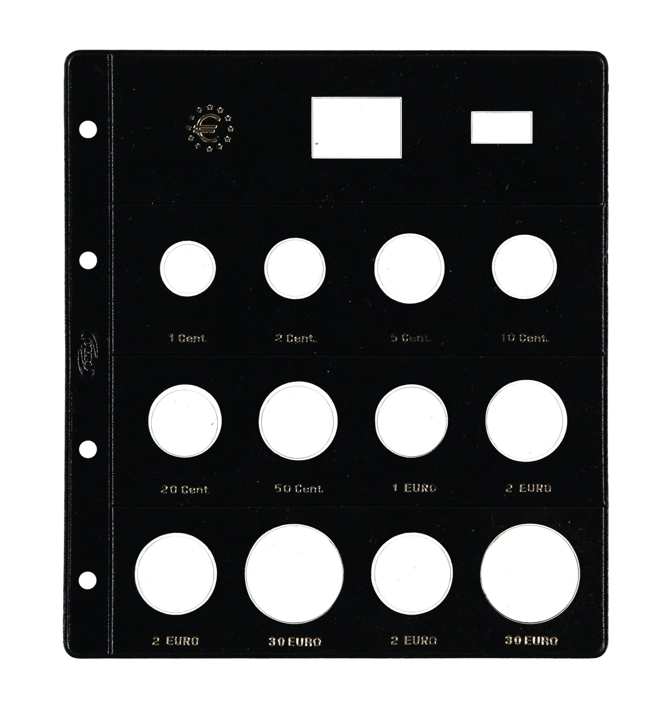 Funda Pardo monedas euro 12 alojamientos claraboya (2+40+2+40) ref. 179100