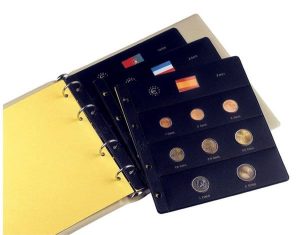 Funda Pardo monedas euro normal 8 alojamientos claraboya ref. 171000