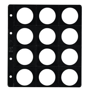 Funda monedas Pardo alma opaca negra 12 alojamientos ref. 75100