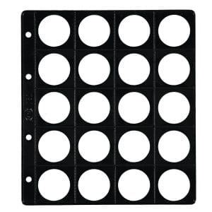 Funda monedas Pardo alma opaca negra 20 alojamientos ref. 75200