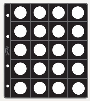 Funda monedas Pardo alma opaca negra 20 alojamientos ref. 75700