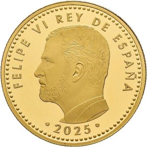 Moneda 100 euros oro mundial 2026 anverso