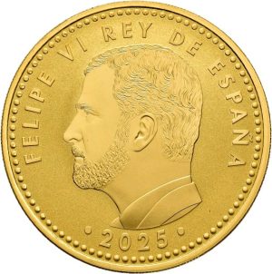 Moneda 400 euros oro mundial 2026 anverso