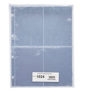 Pack 10 Fundas Pardo 4 alojamientos verticales ref. 102400