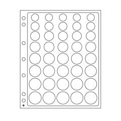 Pack 2 Hojas Encap Leuchtturm para 5 series euro (8 monedas cada serie)