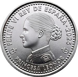 40 euros plata 2025 Leonor