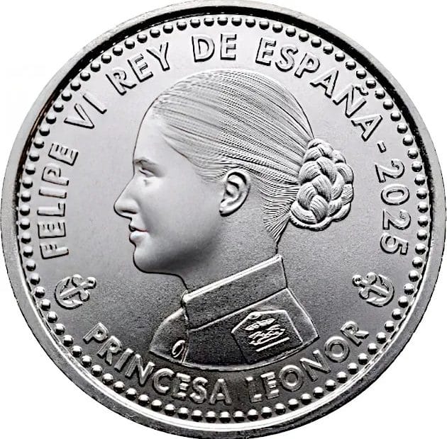 40 euros plata 2025 Leonor