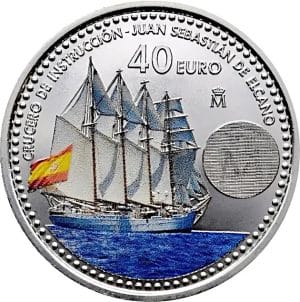 40 euros plata 2025 Leonor crucero de instrucción Juan Sebastián de Elcano