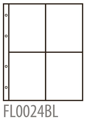 Hoja Filober 4 huecos verticales ref. FL0024BL
