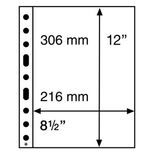 Pack 5 hojas Leuchtturm para billetes 1 alojamiento ref. 321709