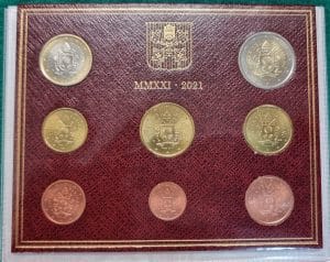 Vaticano 2021 serie monedas euro