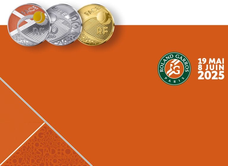 3 monedas para el centenario del Roland-Garros