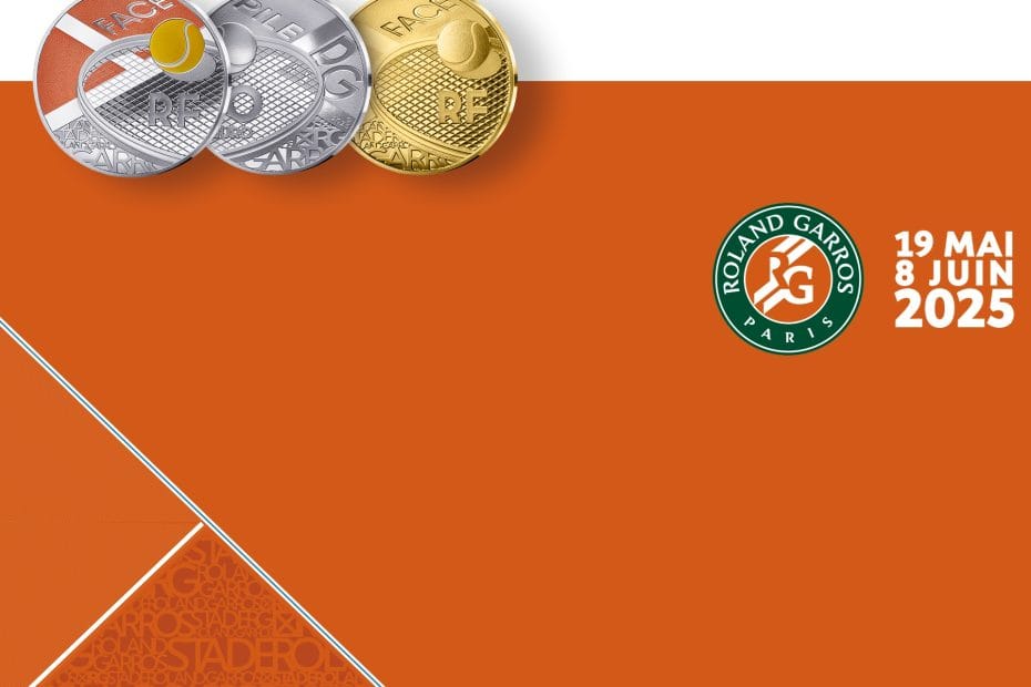 3 monedas para el centenario del Roland-Garros