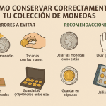 Conservar correctamente monedas