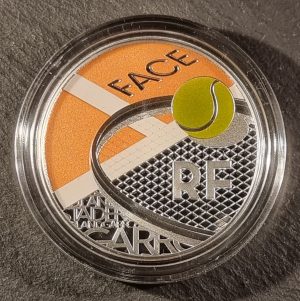 10 euros plata Proof color Roland Garros 2025 (4)