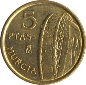5 Pesestas España 1999 Murcia Reverso