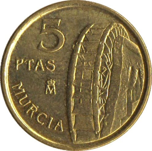 5 Pesestas España 1999 Murcia Reverso
