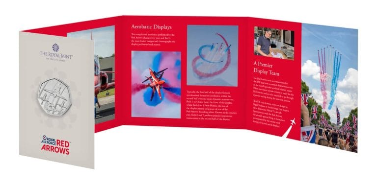 50 Peniques Reino Unido 2025 Red Arrows (1)