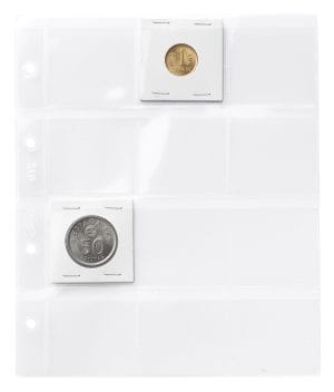 Pack 10 fundas Pardo para monedas encartonadas 12 alojamientos ref. 111200