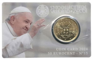 Vaticano 50 céntimos 2024 Nº 15 Coincard