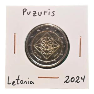 Moneda 2 euros conmemorativa Letonia 2024 Puzuris