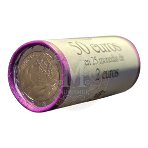 Rollo 25 monedas 2 euros conmemorativa España 2026 de la inclusión (1)