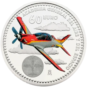 60 euros plata España 2026 Academia General del aire y del espacio
