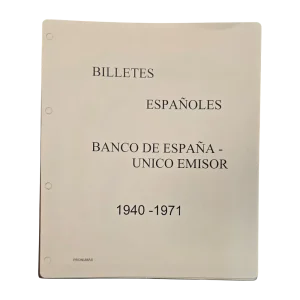 Álbum billetes Españoles 1940-1971