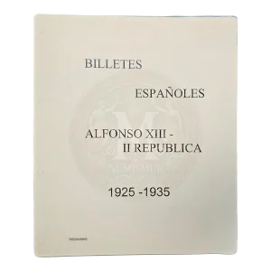 Cartulina Pronumas para álbum billetes Estado Español 1925-1935