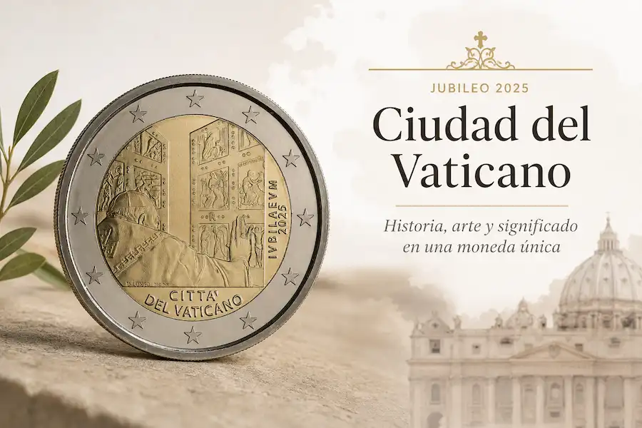 Moneda Vaticano 2 euros 2025 Año Santo 2025