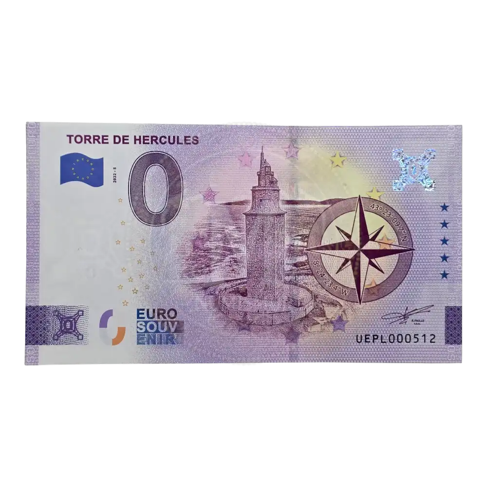 Billete 0 euros Torre de Hércules