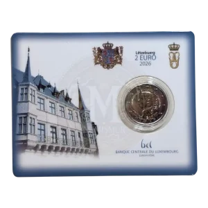 Coincard 2 euros Luxemburgo 2026 45 aniversario Duque Guillaume