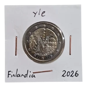 Moneda 2 euros Finlandia 2026 yle