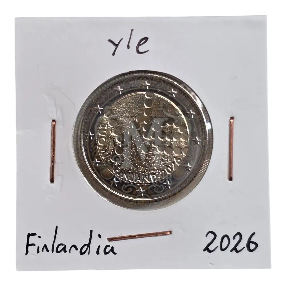 Moneda 2 euros Finlandia 2026 yle
