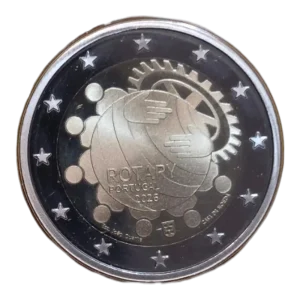 Moneda 2 euros Proof Portugal 2026 Rotary (3)