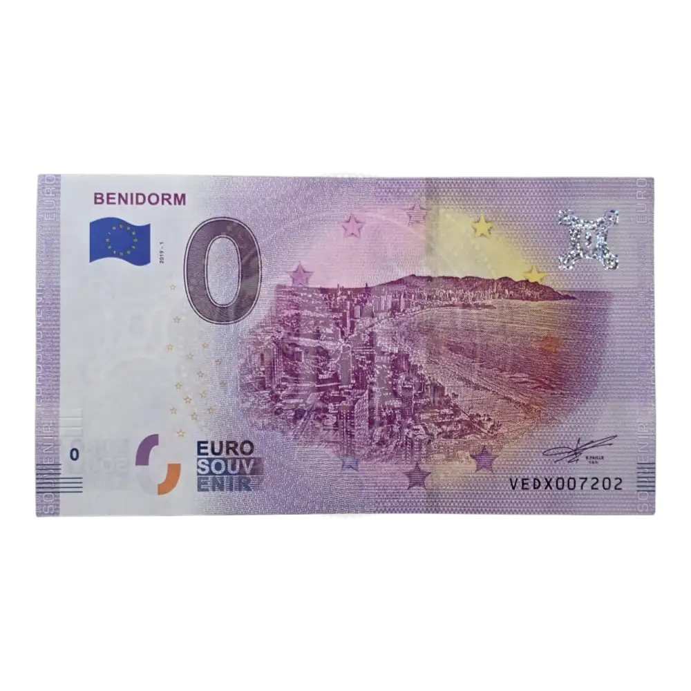 Billete 0 euros 2019 Benidorm