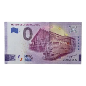 Billete 0 euros 2022 Museo del Ferrocarril