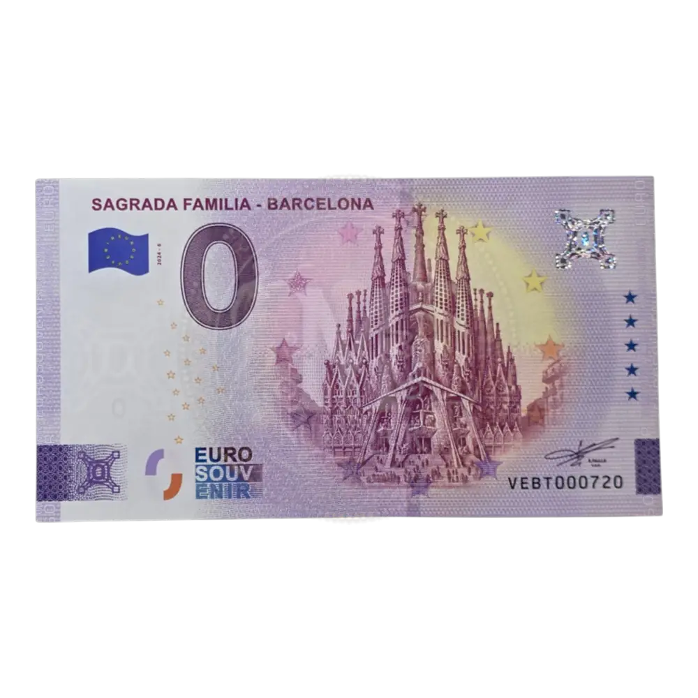 Billete 0 euros 2024 Sagrada Familia - Barcelona