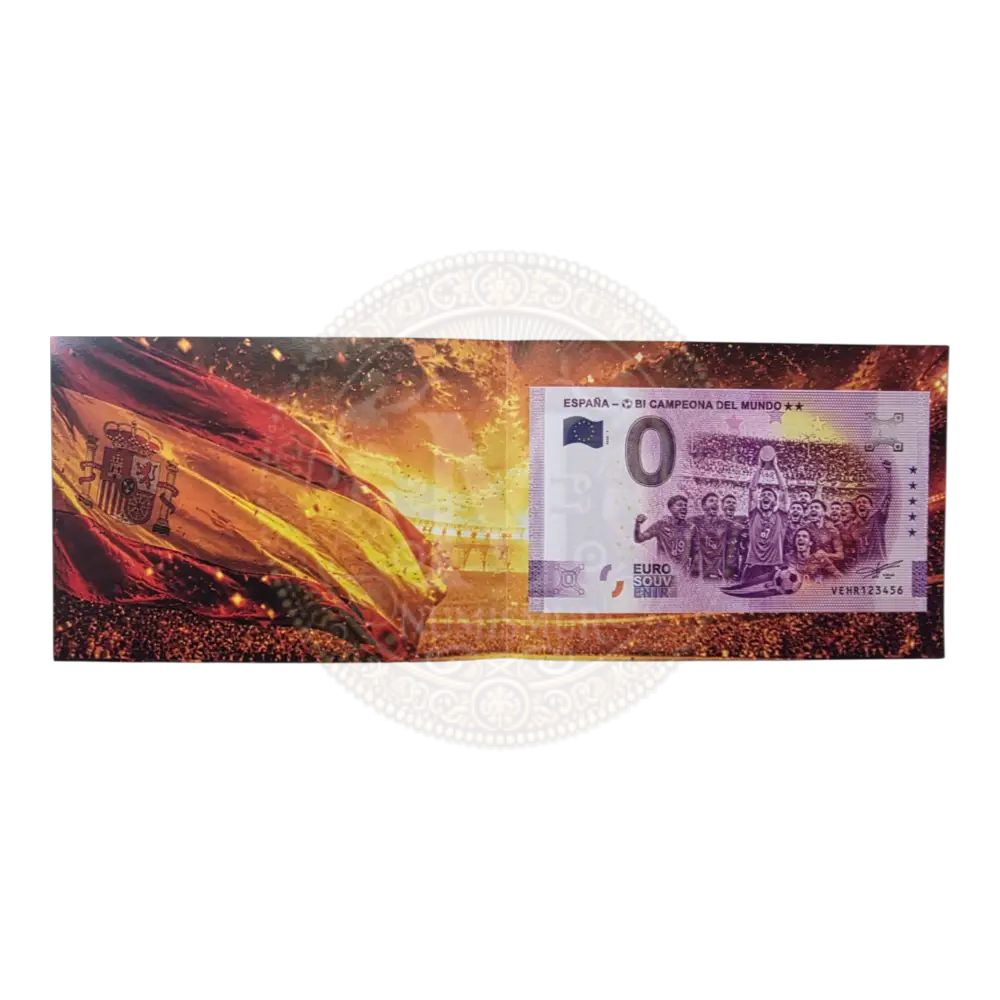 Billete 0 euros 2026 España Bi Campeona del Mundo versión plata (4)