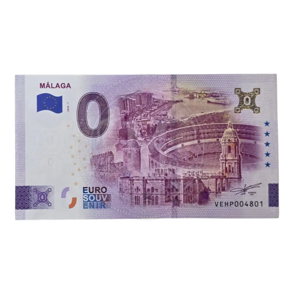 Billete 0 euros 2026 Málaga