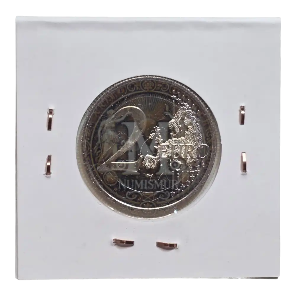 Moneda 2 euros Croacia 2026 100 aniversario HRT - Radio Televisión (1)