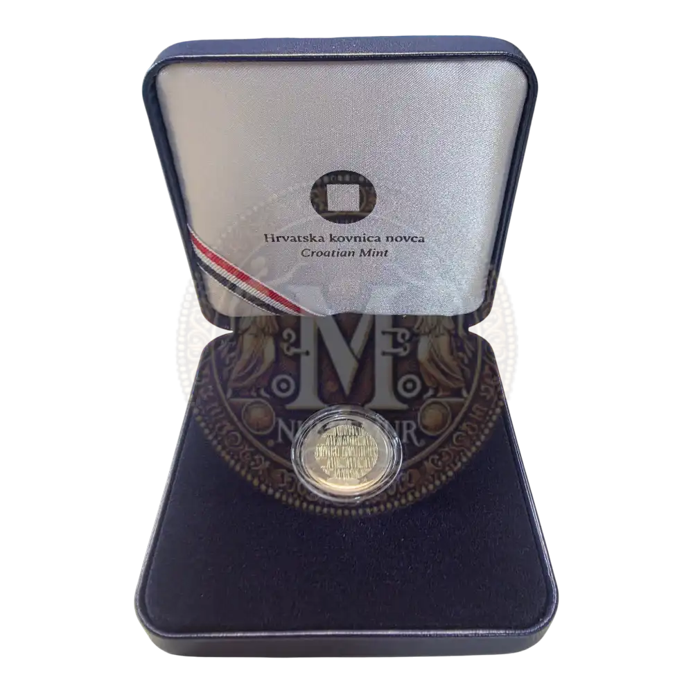 Moneda 2 euros Proof Croacia 2026 100 aniversario HRT Radio Televisión (2)