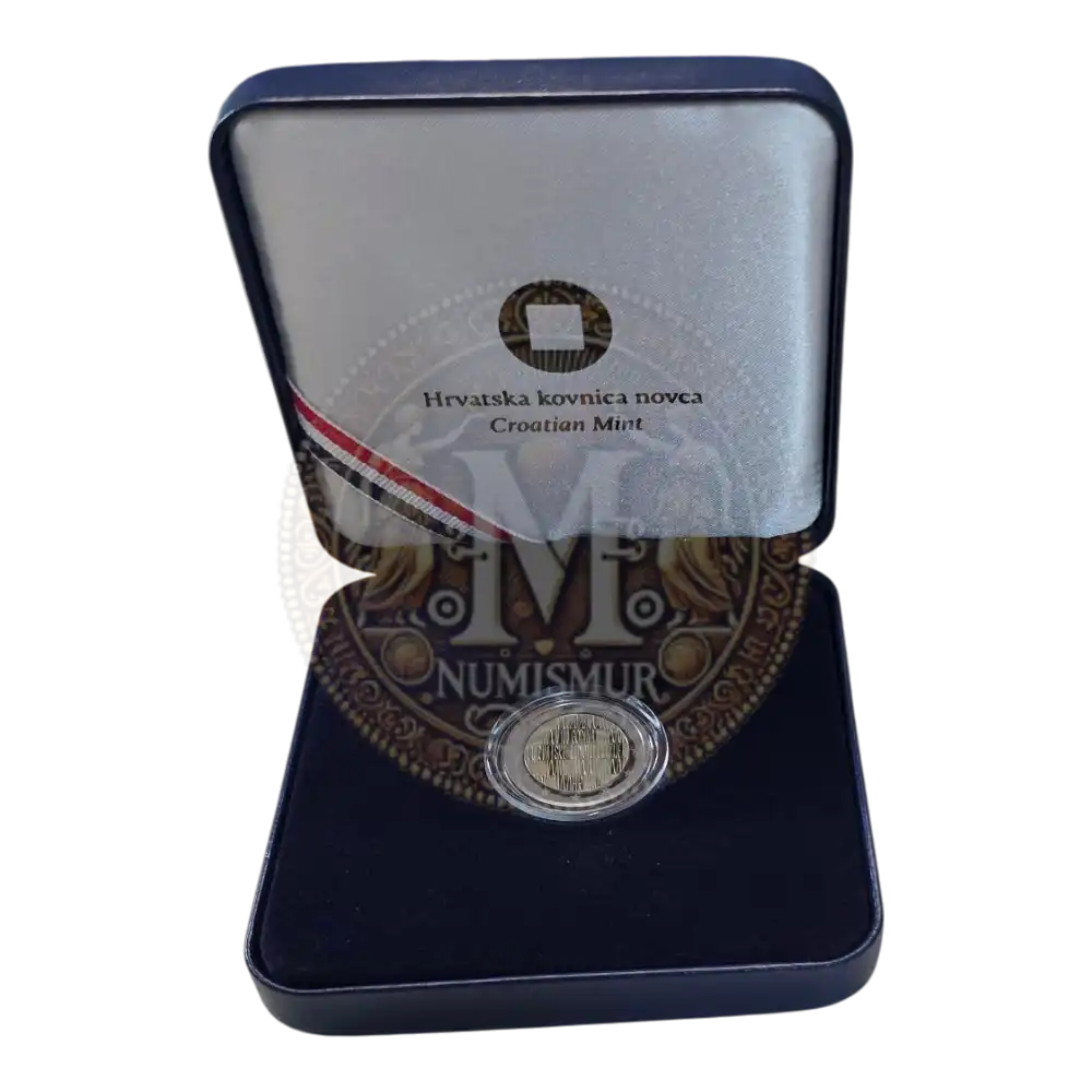 Moneda 2 euros Proof Croacia 2026 100 aniversario HRT Radio Televisión