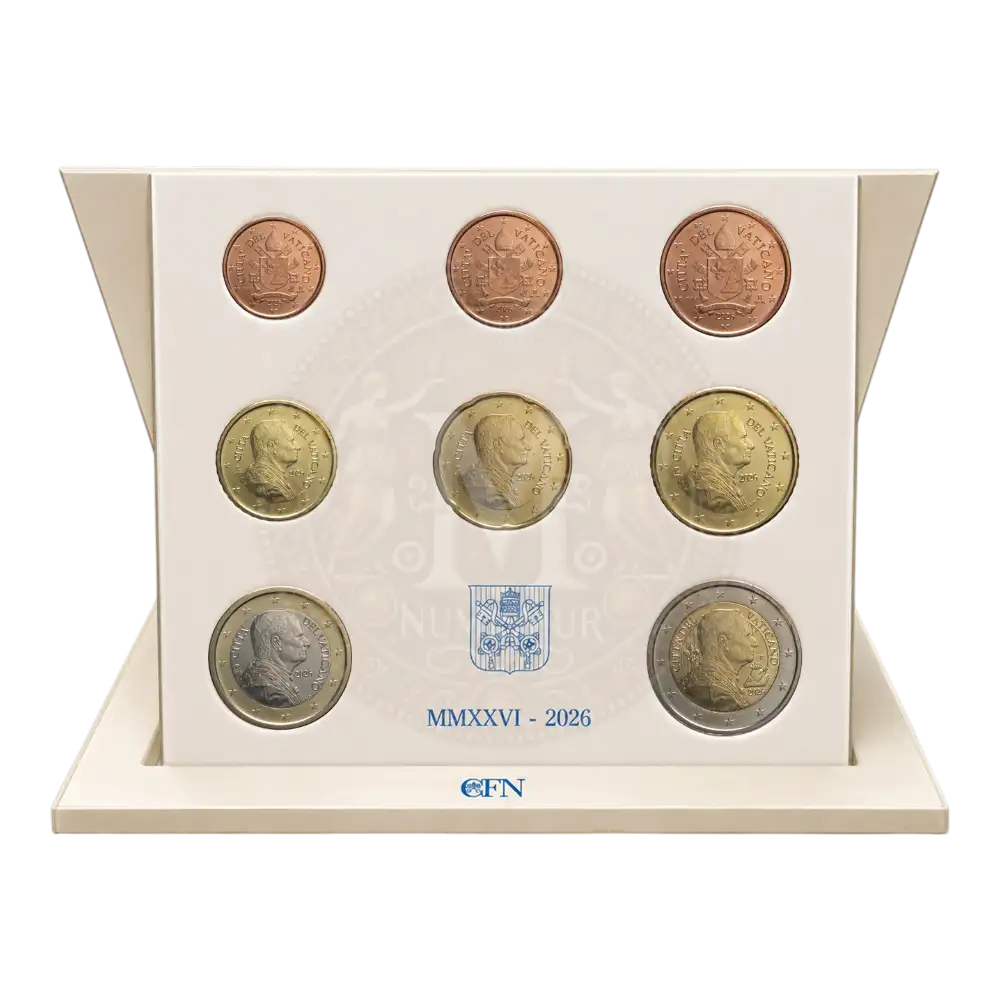 Serie 8 monedas de euro BU Vaticano 2026 (1)